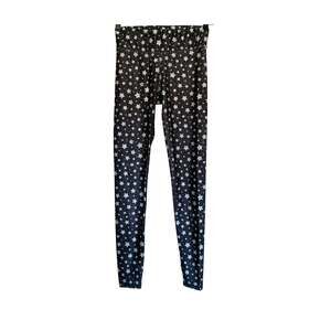 Terez Tall Band Legging - Star Print Dark Gray - Size Small